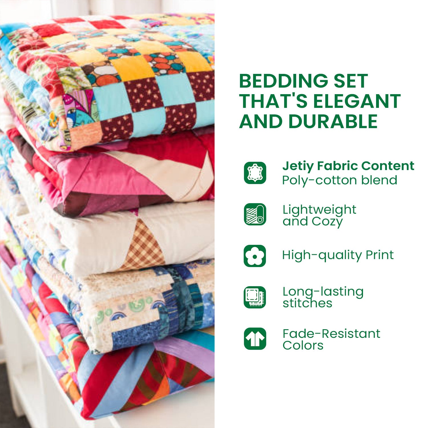 A Plumed Path Through Paradise 3-Piece Quilted Bedding Set NCU0PT5934