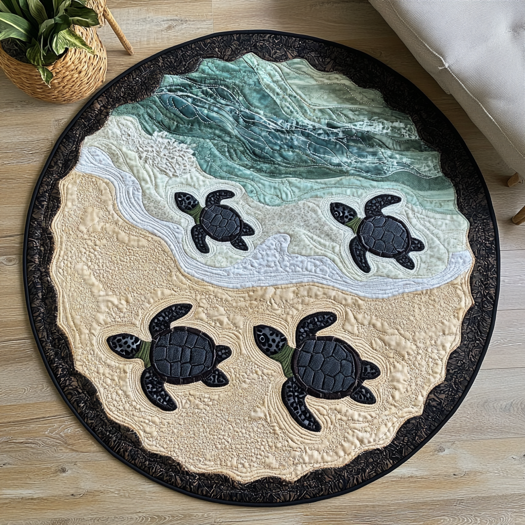 Ancient Glide Quilted Round Mat NCU0DK5283