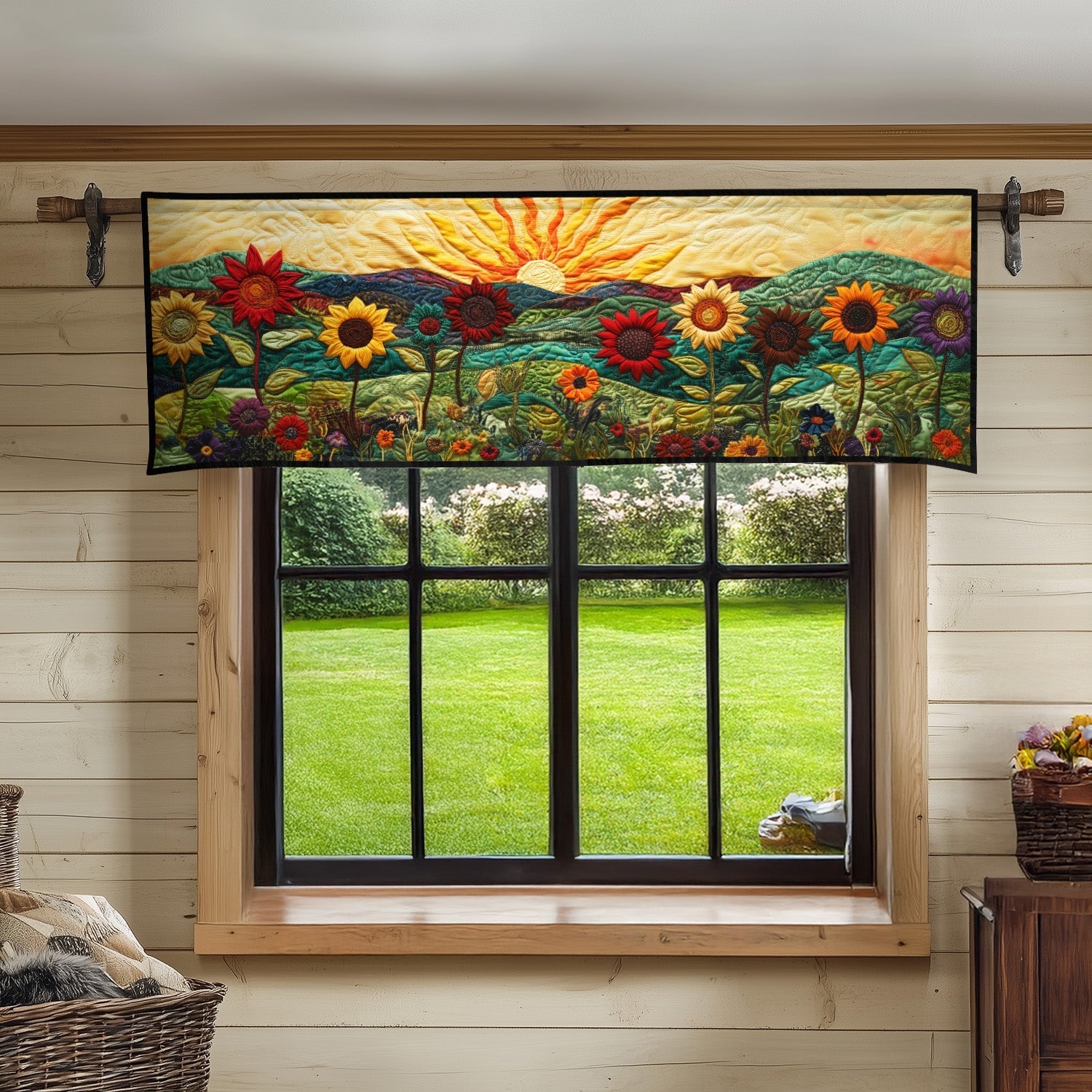 Garden Sunbeam Quilted Valance NCU0PT5327