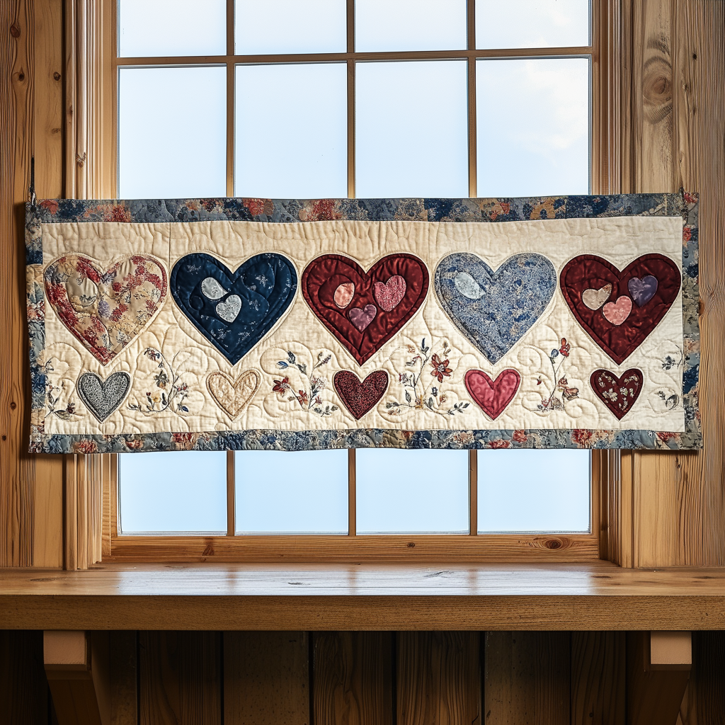 Patchwork of Love Quilted Valance NCU0DK4048