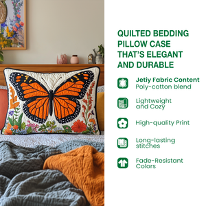 Peaceful Wanderlust Quilted Bedding Pillow Case NCU0PT5982