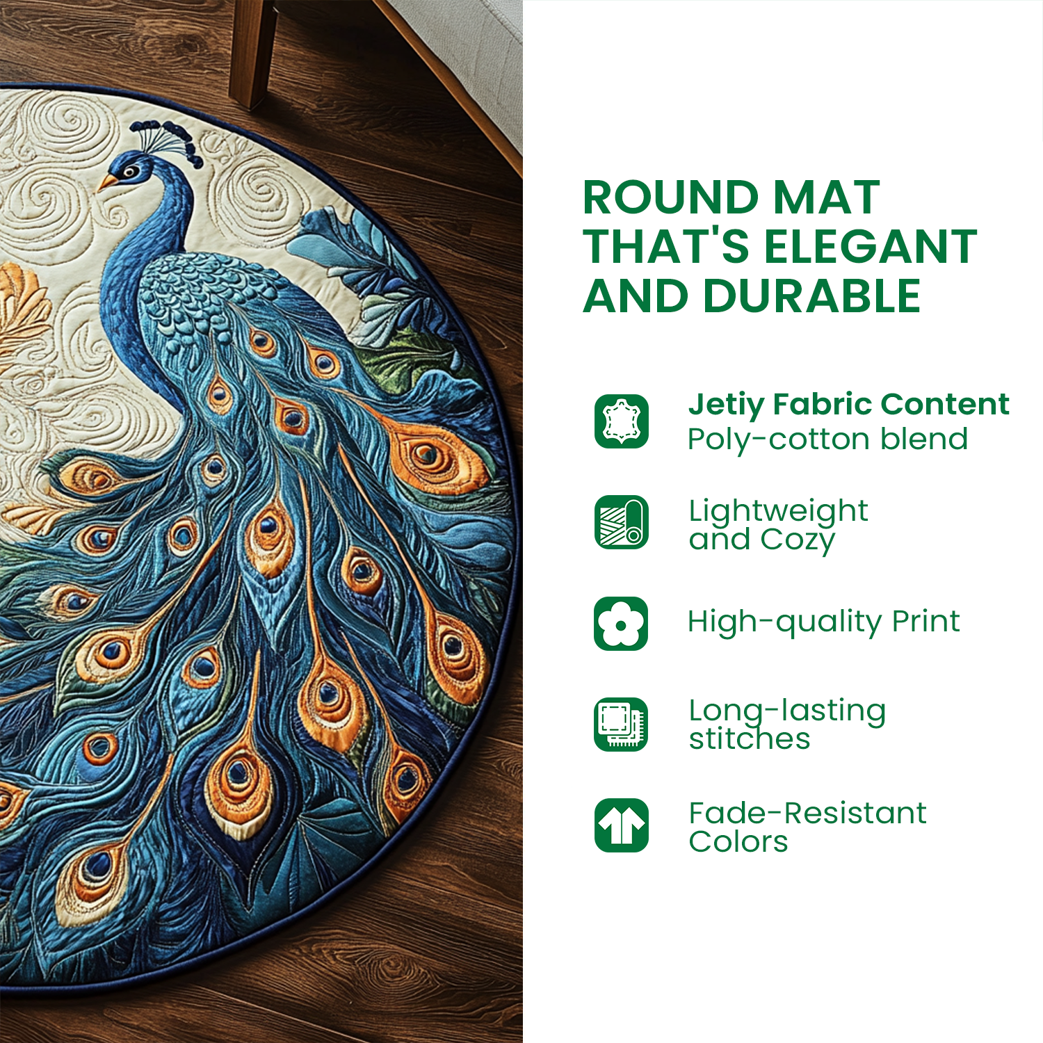 Abyssal Secrets Quilted Round Mat NCU0DV3843