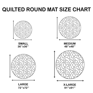 Ancient Flame Quilted Round Mat NCU0DK1044
